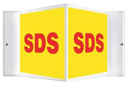 Sds 3d Projection Sign,8x18 In (1 Units