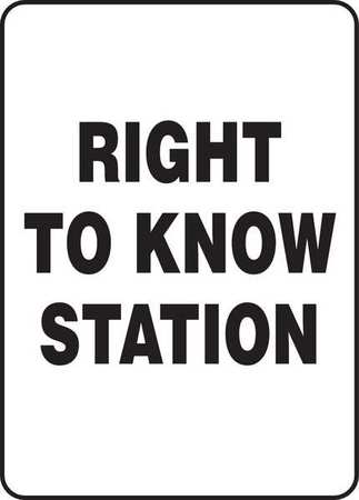 Right To Know Station Safetysign,plastic