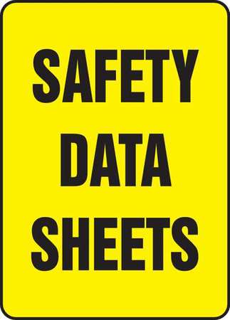 Safety Data Sheets Safety Sign,plastic (