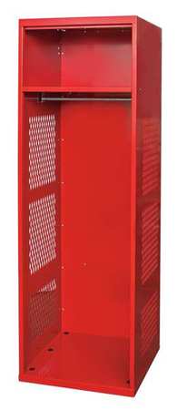 Gear Locker,24x22x72,red,with Shelf (1 U