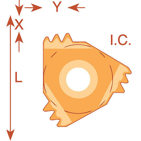 Threading Insert,lh,pitch 12 Tpi,pk10 (1