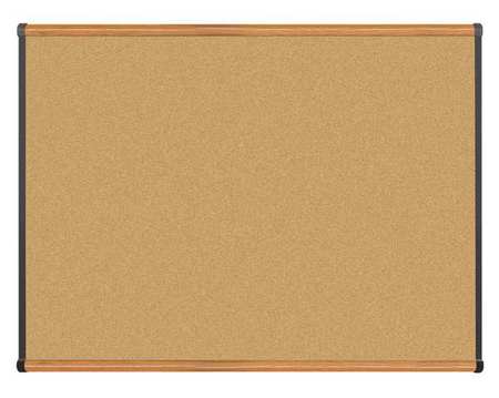 Bulletin Board,cork,36 In.x48 In. (1 Uni