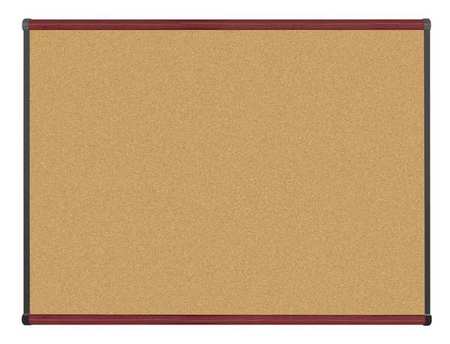 Bulletin Board,cork,36 In.x48 In. (1 Uni