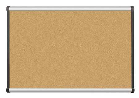 Bulletin Board,cork,36 In.x24 In. (1 Uni