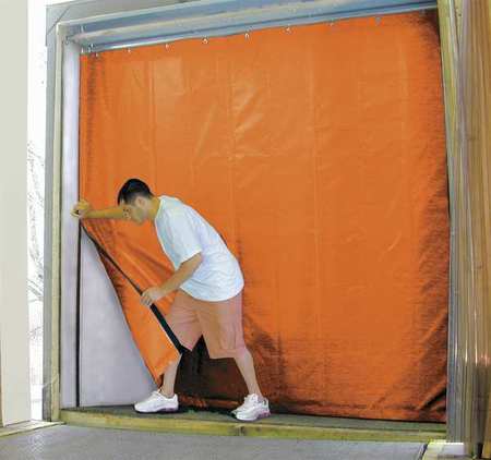 Insulated Truck Curtain,8 Ft H X 8 Ft W