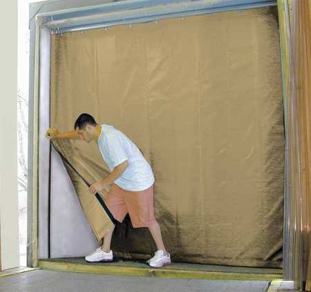 Insulated Truck Curtain,8 Ft H X 8 Ft W