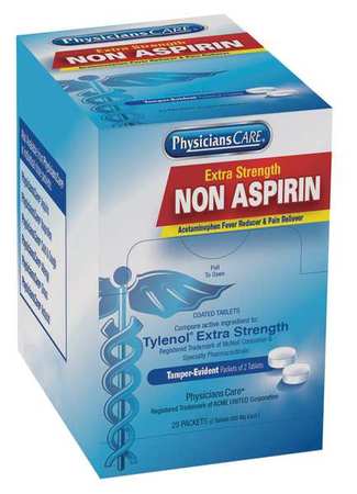 Non-aspirin Pain Relief,tablet,pk25 (1 U