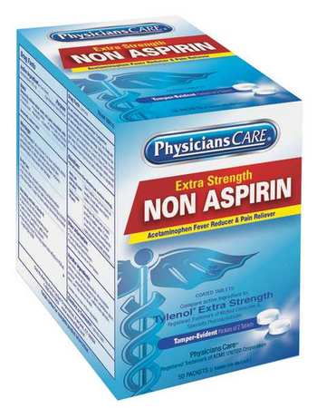 Non-aspirin Pain Relief,tablet,pk50 (1 U