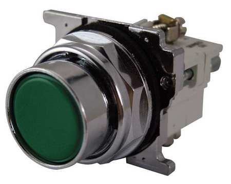 Non-illuminated Push Button,30mm,green (