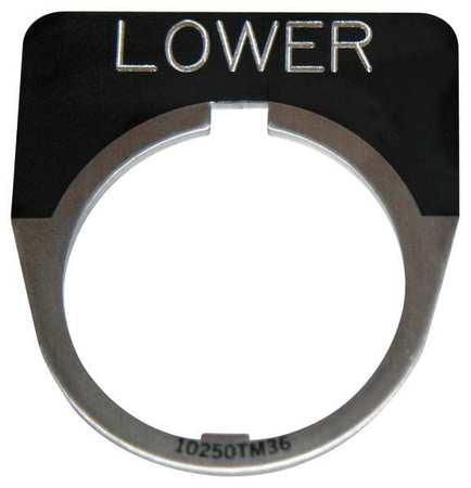 Legend Plate,half Round,lower,black (1 U