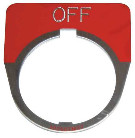 Legend Plate,half Round,off,red (1 Units