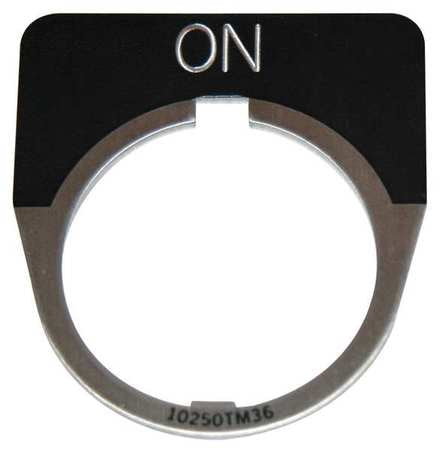 Legend Plate,half Round,on,black (1 Unit