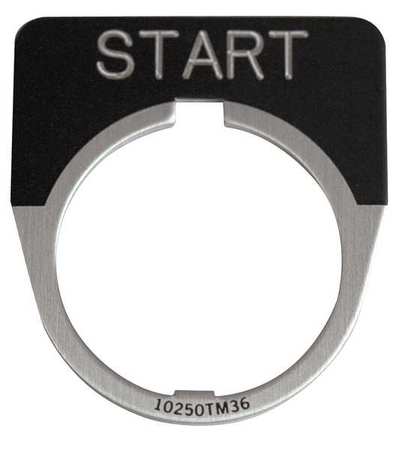 Legend Plate,half Round,start,black (1 U