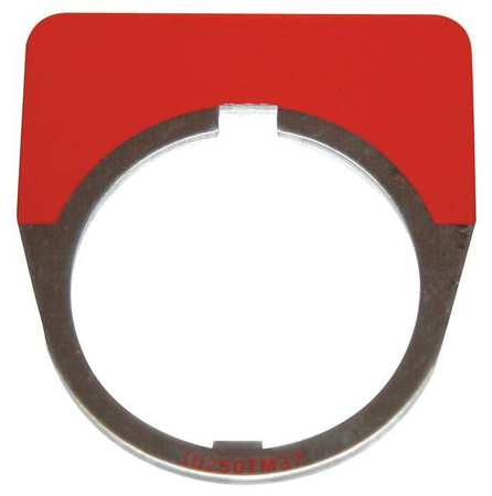 Blank Legend Plate,half Round,red (1 Uni