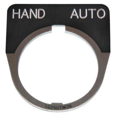 Legend Plate,hand Automatic,black (1 Uni