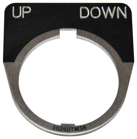 Legend Plate,half Round,up Down,black (1