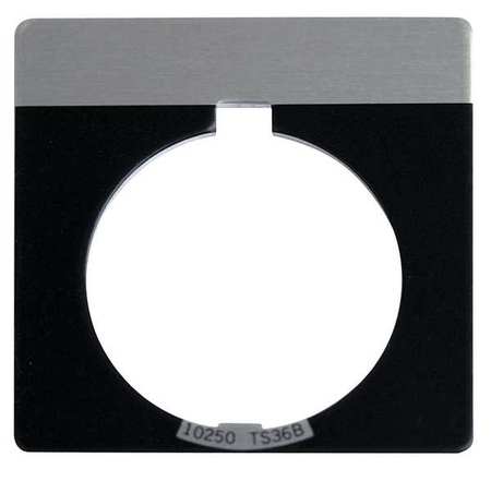 Blank Legend Plate,half Round,black (1 U