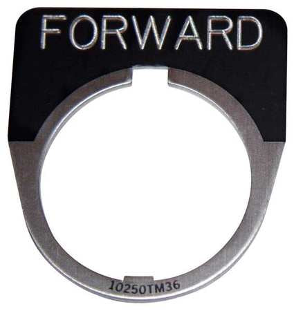 Legend Plate,half Round,forward,black (1