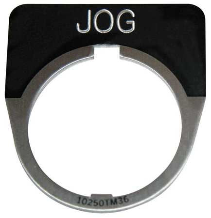 Legend Plate,half Round,jog,black (1 Uni