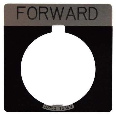 Legend Plate,square,forward,black (1 Uni