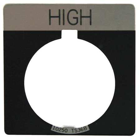 Legend Plate,square,high,black (1 Units