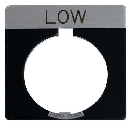 Legend Plate,square,low,black (1 Units I