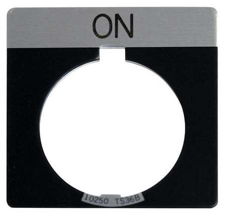 Legend Plate,square,on,black (1 Units In