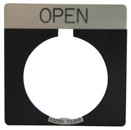 Legend Plate,square,open,black (1 Units