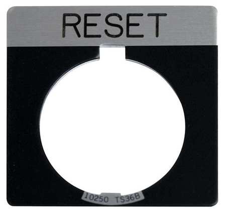 Legend Plate,square,reset,black (1 Units