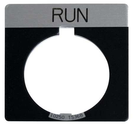 Legend Plate,square,run,black (1 Units I