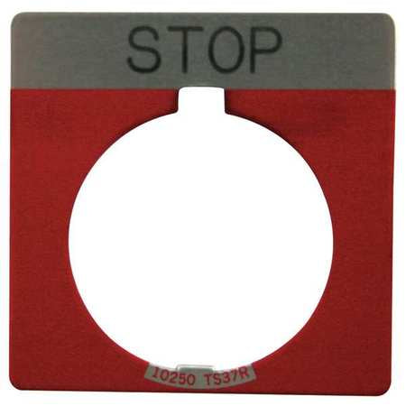 Legend Plate,square,stop,red (1 Units In