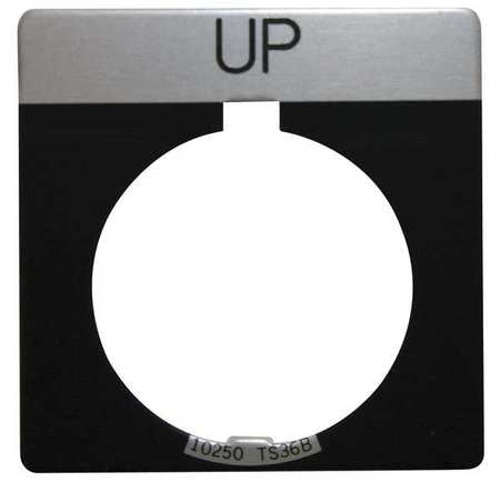 Legend Plate,square,up,black (1 Units In