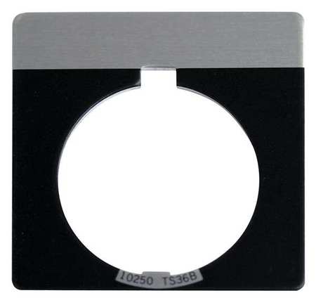 Blank Legend Plate,square,black (1 Units