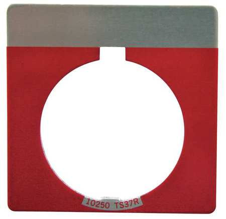 Blank Legend Plate,square,red (1 Units I