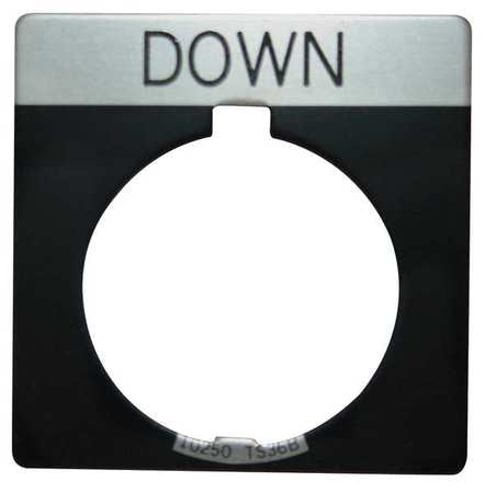 Legend Plate,square,down,black (1 Units