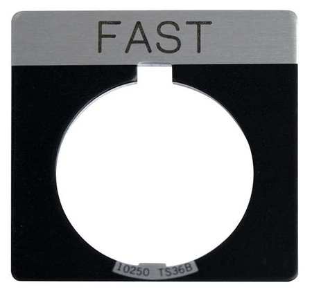 Legend Plate,square,fast,black (1 Units