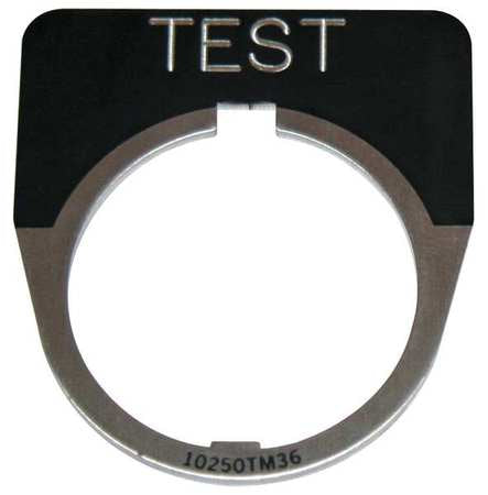 Legend Plate,half Round,test,black (1 Un