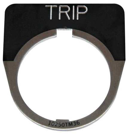 Legend Plate,half Round,trip,black (1 Un