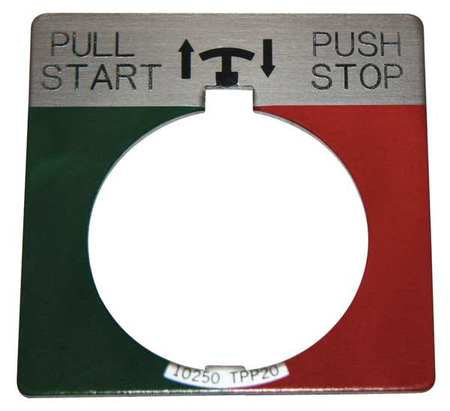 Legend Plate,push/pull,start/stop (1 Uni