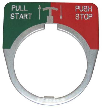 Legend Plate,push/pull,start/stop (1 Uni