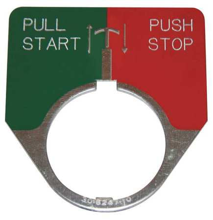 Legend Plate,push/pull,start/stop (1 Uni