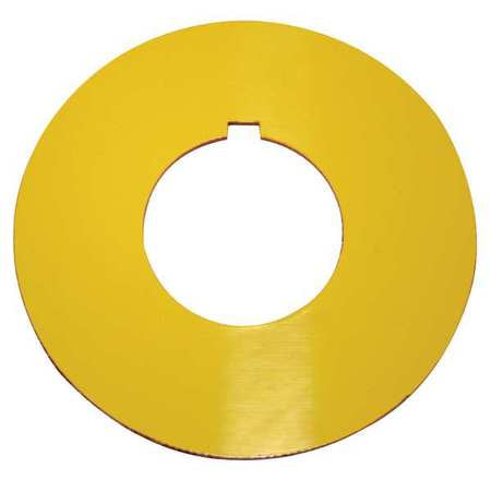 Blank Legend Plate,round,yellow Or Red (