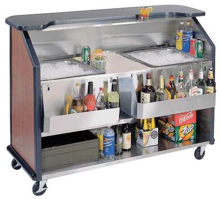 Portable Bar,63-1/2x45x27-1/2 In (1 Unit