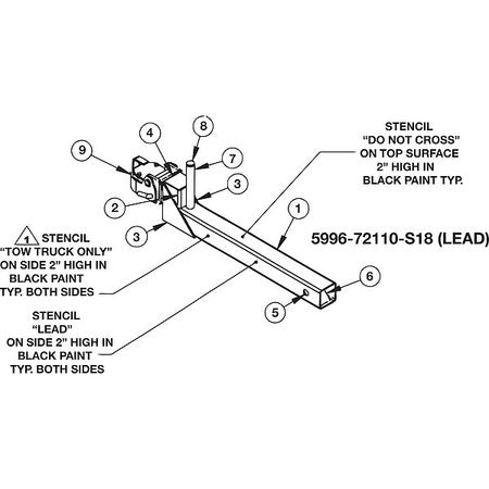 Lead Tow Bar,bow Tie Dolly (1 Units In E