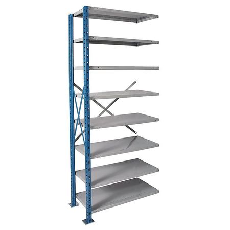 Metal Shelving,open,add-on,87" H,8 Shelf