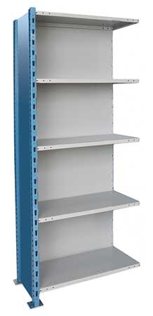 Metal Shlving,closed,add-on,87"h,5 Shelf