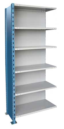 Metal Shlvng,closed,add-on,123"h,6 Shelf