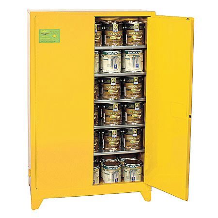 Paints And Inks Cabinet,60 Gal.,yellow (