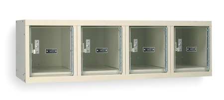 Wall Box Lockr,clrview,4 Wide,tan (1 Uni