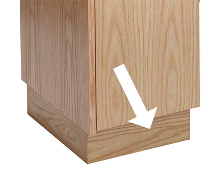 Locker Pedestal Base,wood,w 12,d 18,h 4